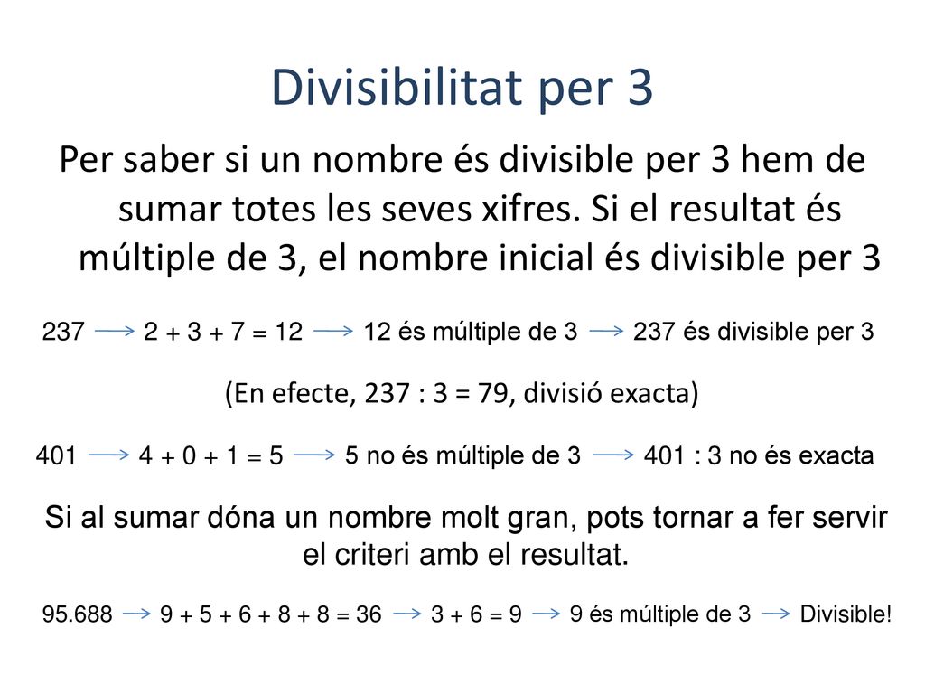 Divisibilitat per 3