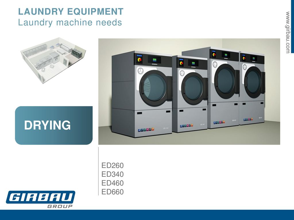 LAUNDRY EQUIPMENT Laundry machine needs DRYING ED260 ED340 ED460 ED660