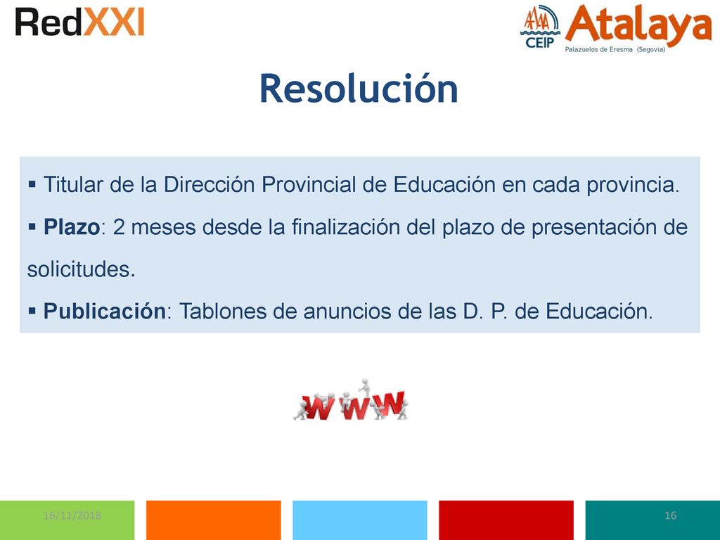 Resolución Titular de la Dirección Provincial de Educación en cada provincia.