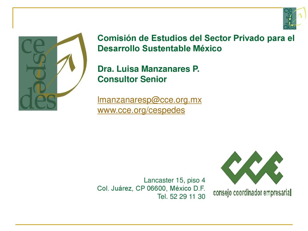 Comisión de Estudios del Sector Privado para el Desarrollo Sustentable México