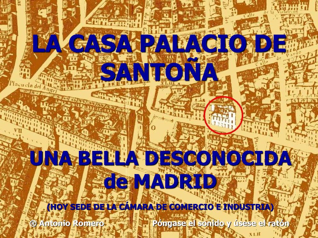 LA CASA PALACIO DE SANTOÑA UNA BELLA DESCONOCIDA de MADRID