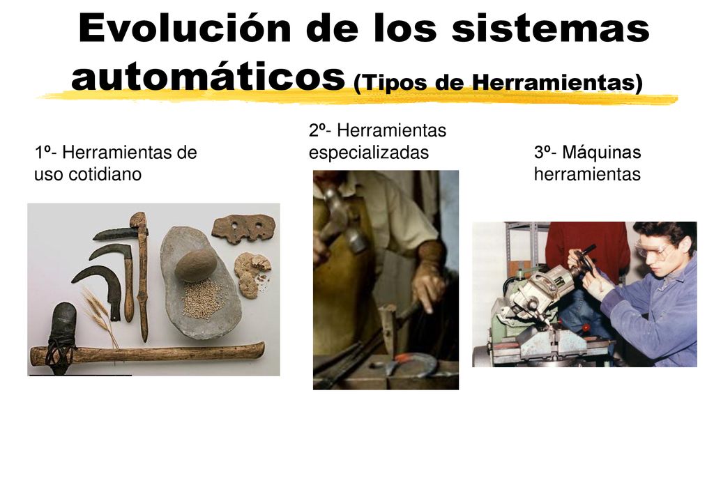 Evolución de los sistemas automáticos (Tipos de Herramientas)