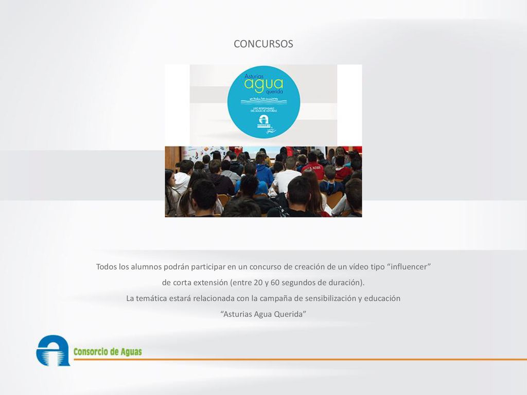 CONCURSOS Todos los alumnos podrán participar en un concurso de creación de un vídeo tipo influencer