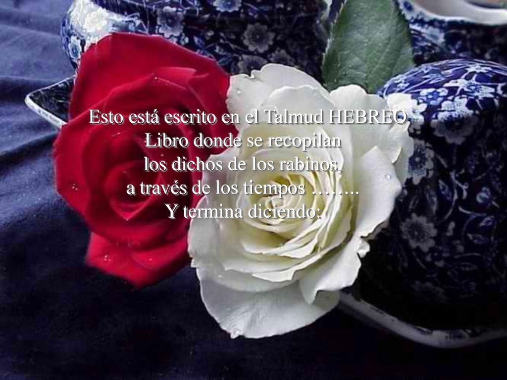 Esto está escrito en el Talmud HEBREO Libro donde se recopilan los dichos de los rabinos, a través de los tiempos ……..