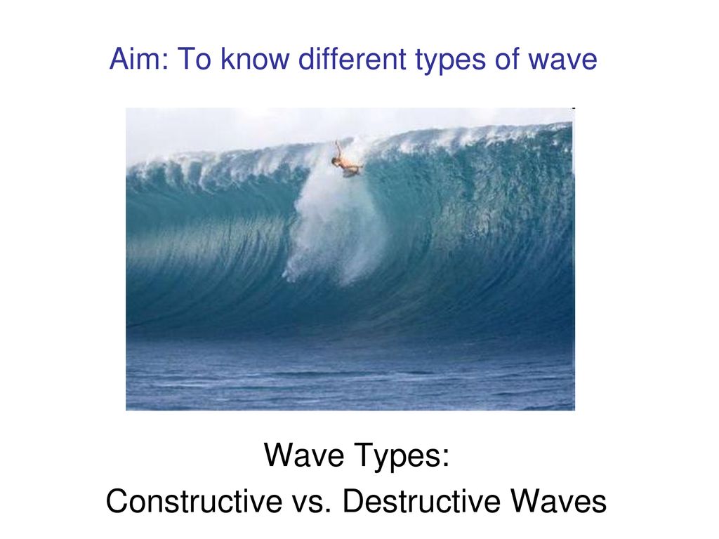 Aim: To know different types of wave
