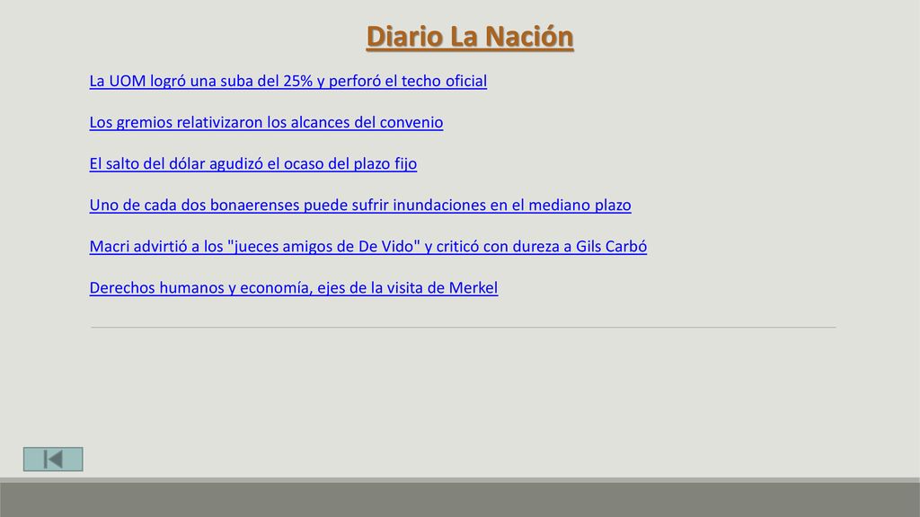 Diario La Nación La UOM logró una suba del 25% y perforó el techo oficial. Los gremios relativizaron los alcances del convenio.