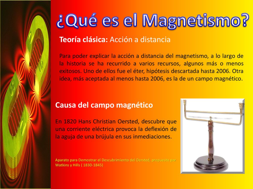 ¿Qué es el Magnetismo Teoría clásica: Acción a distancia