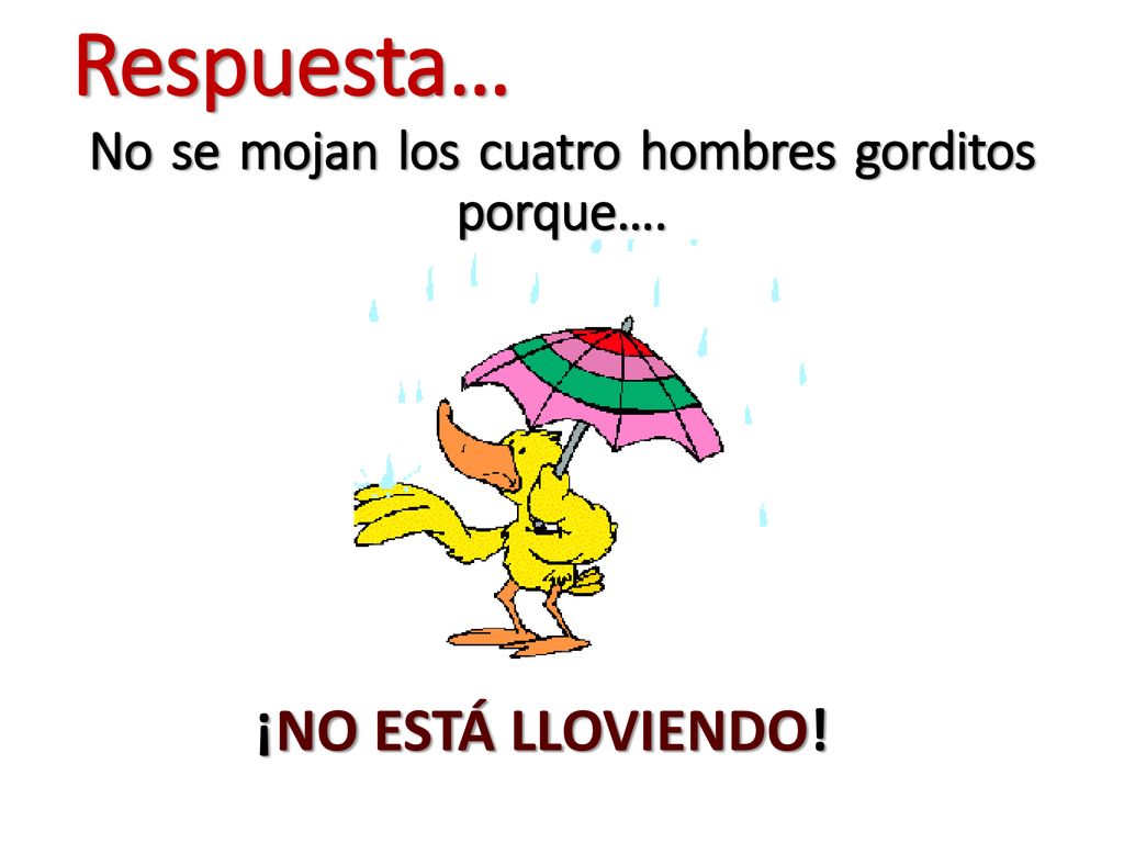 No se mojan los cuatro hombres gorditos porque….