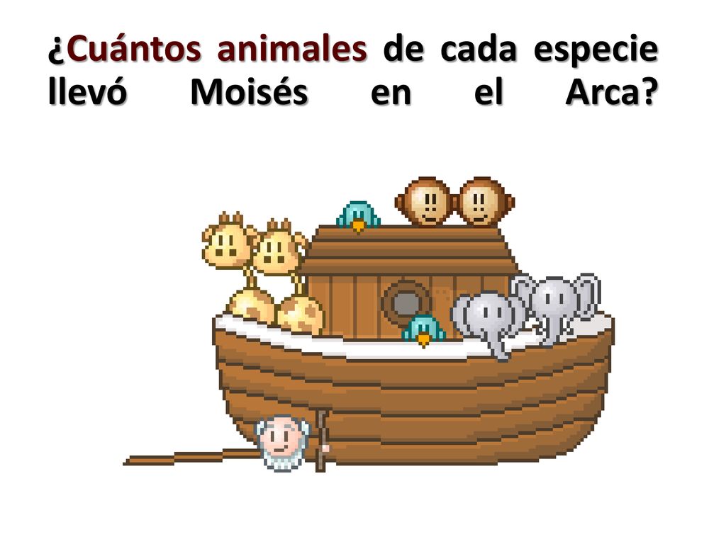 ¿Cuántos animales de cada especie llevó Moisés en el Arca