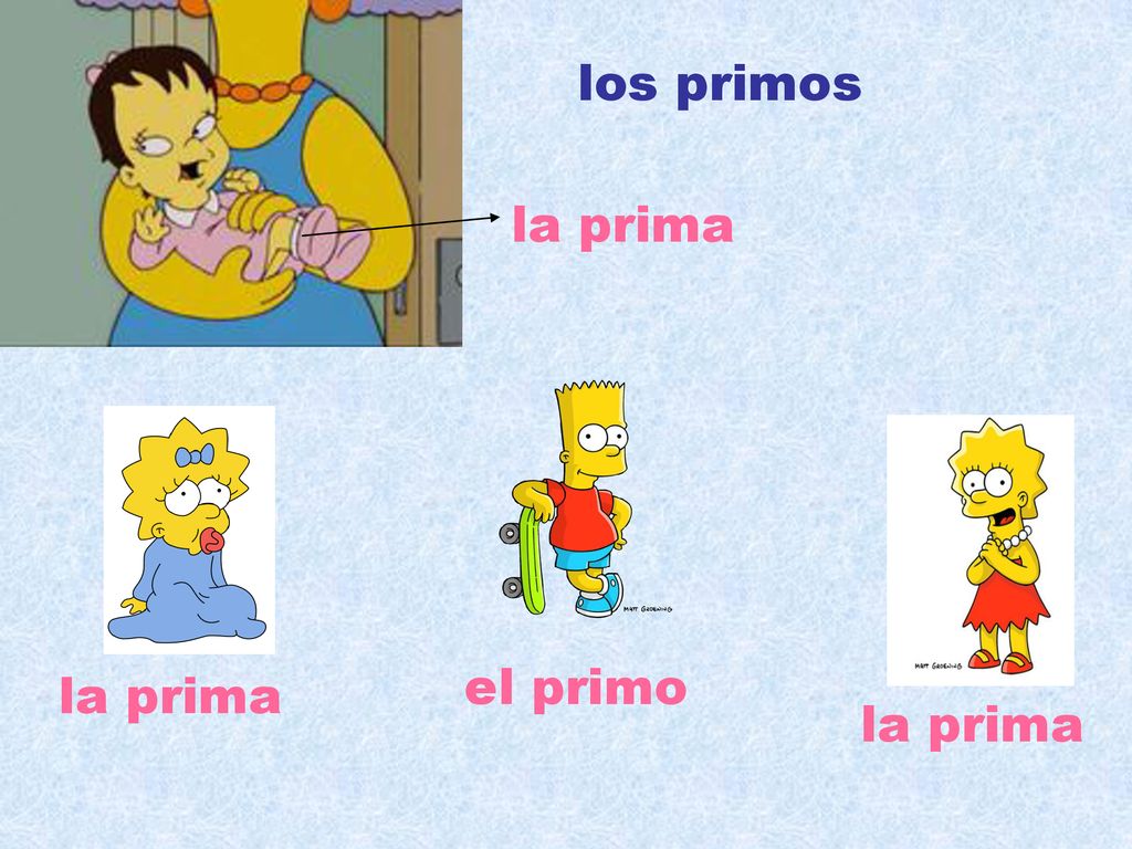 los primos la prima el primo la prima la prima
