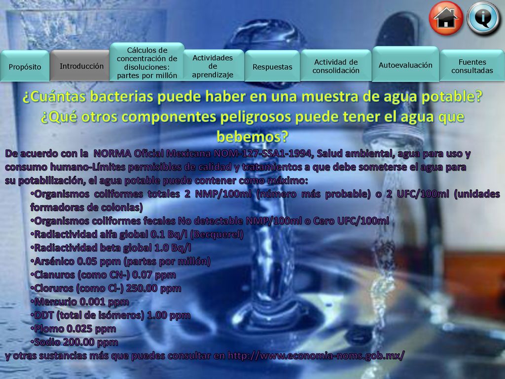 ¿Cuántas bacterias puede haber en una muestra de agua potable