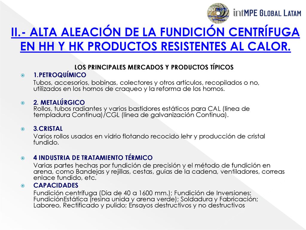 LOS PRINCIPALES MERCADOS Y PRODUCTOS TÍPICOS