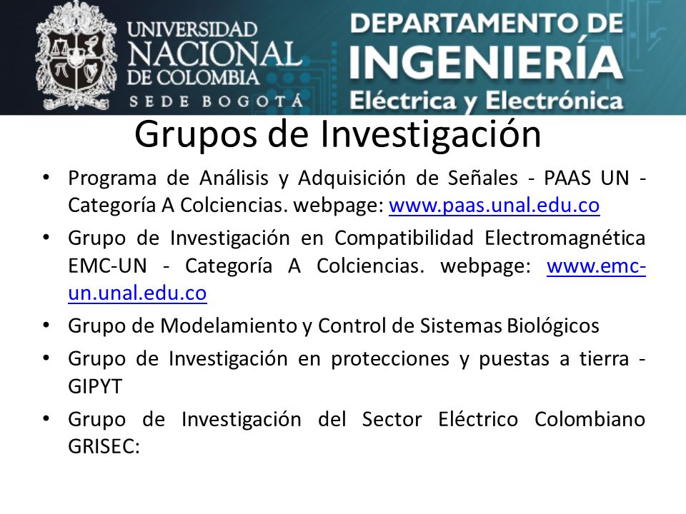 Grupos de Investigación