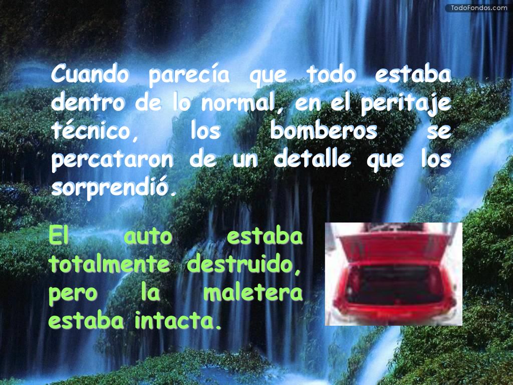 Cuando parecía que todo estaba dentro de lo normal, en el peritaje técnico, los bomberos se percataron de un detalle que los sorprendió.