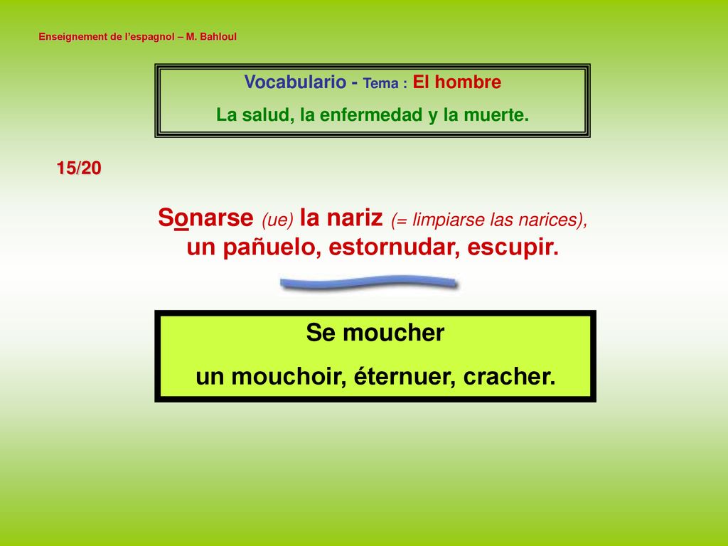 La salud, la enfermedad y la muerte. un mouchoir, éternuer, cracher.