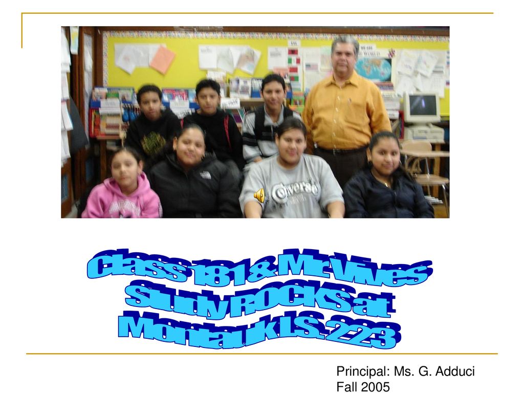 Class 181 & Mr. Vives Study ROCKS at Montauk I.S. 223