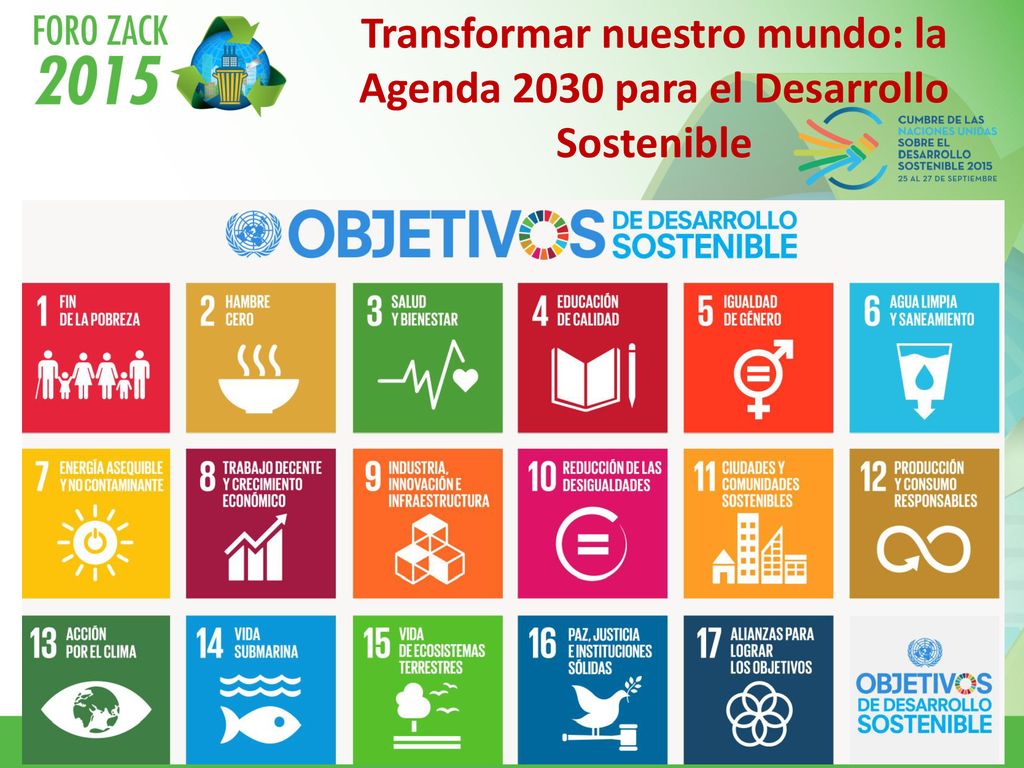 Transformar nuestro mundo: la Agenda 2030 para el Desarrollo Sostenible