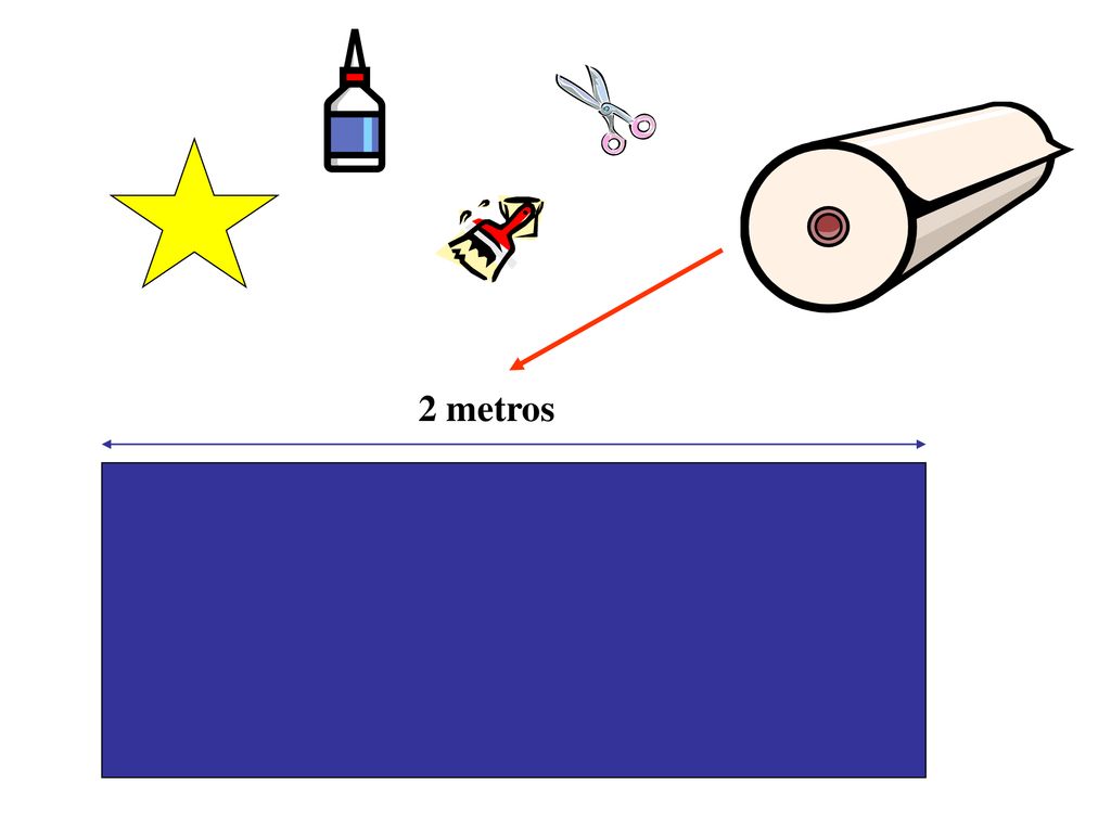 2 metros Materiales: Estrellas blancas que ellos colorearán con cera blanda de color amarillo y pegarán en el mural.
