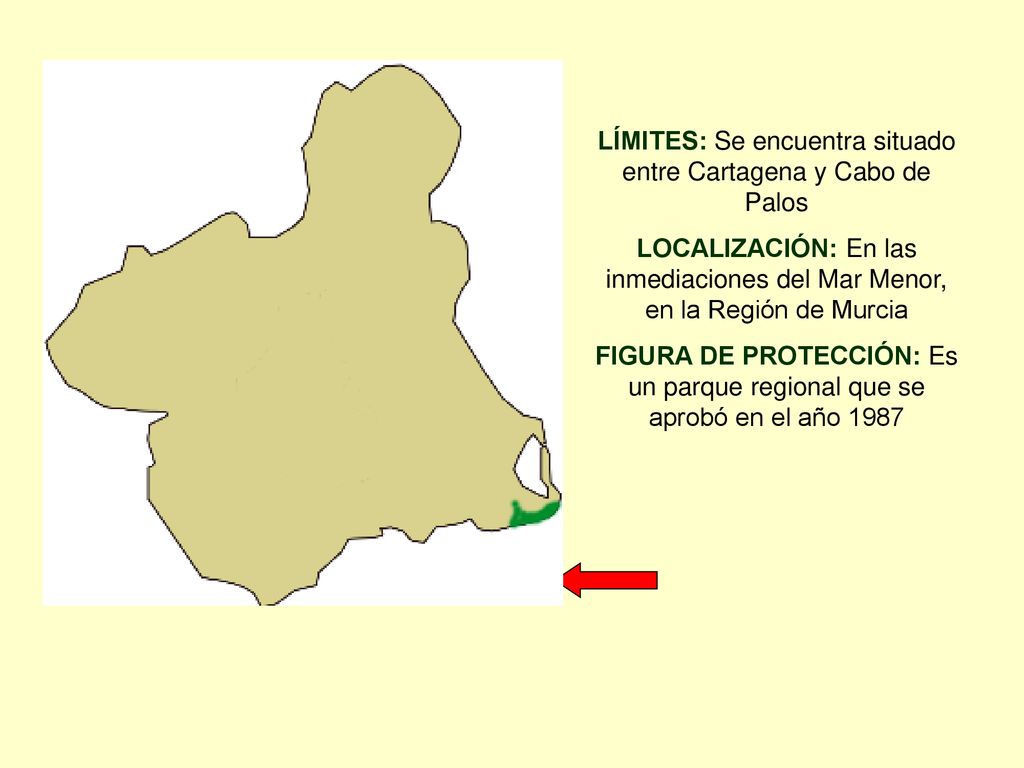 LÍMITES: Se encuentra situado entre Cartagena y Cabo de Palos