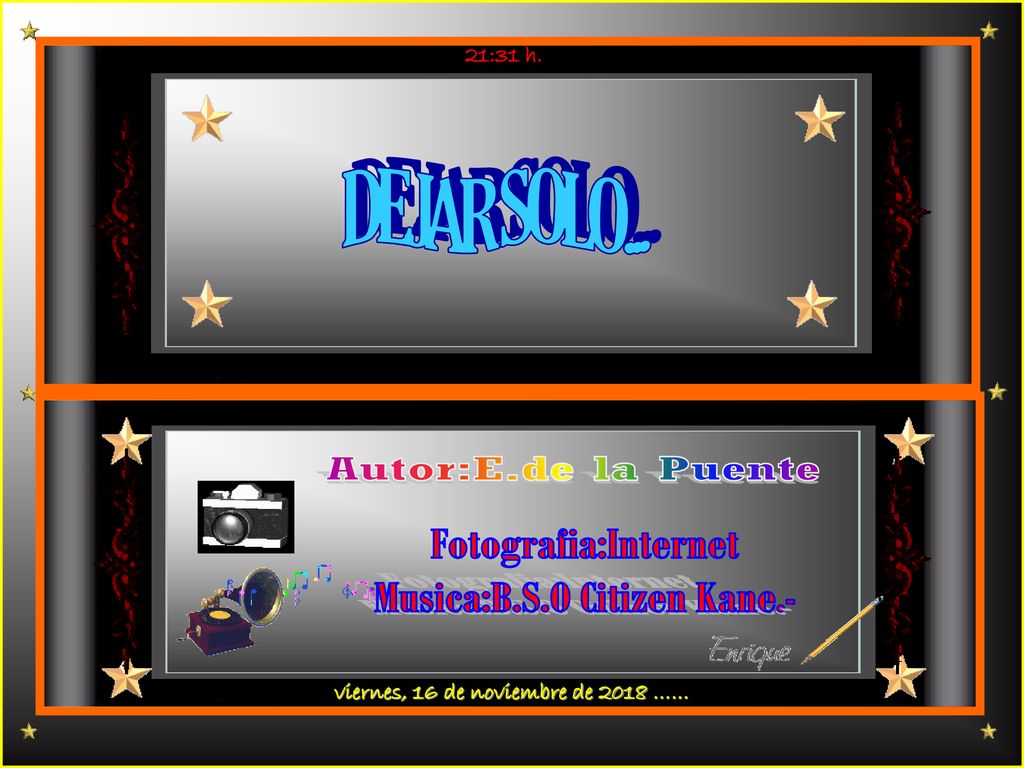 Musica:B.S.O Citizen Kane.- viernes, 16 de noviembre de 2018 ……