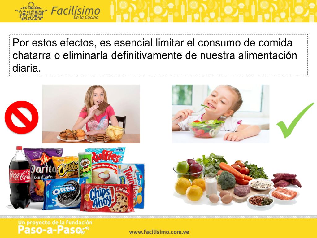Por estos efectos, es esencial limitar el consumo de comida chatarra o eliminarla definitivamente de nuestra alimentación diaria.