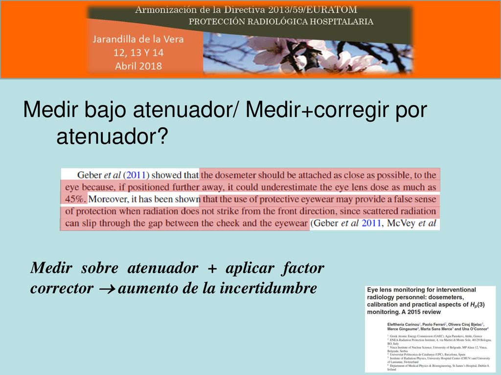 Medir bajo atenuador/ Medir+corregir por atenuador