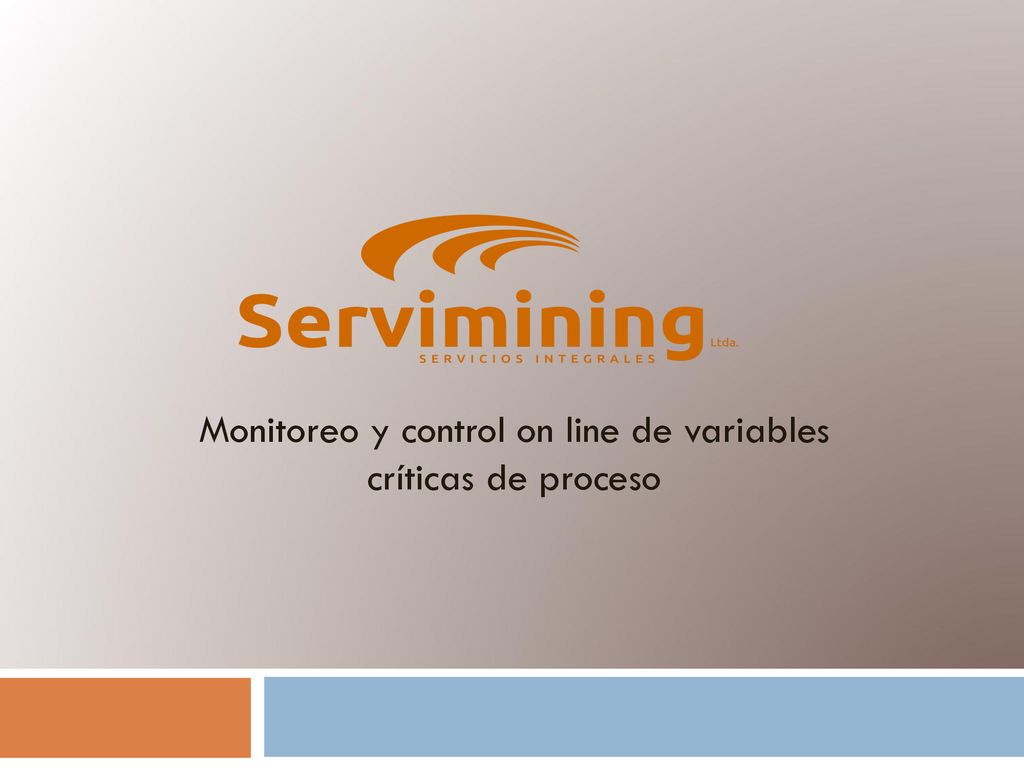 Monitoreo y control on line de variables críticas de proceso