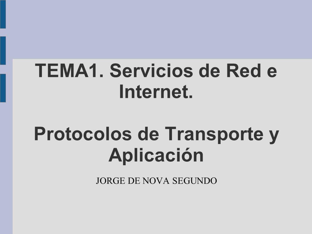 TEMA1. Servicios de Red e Internet