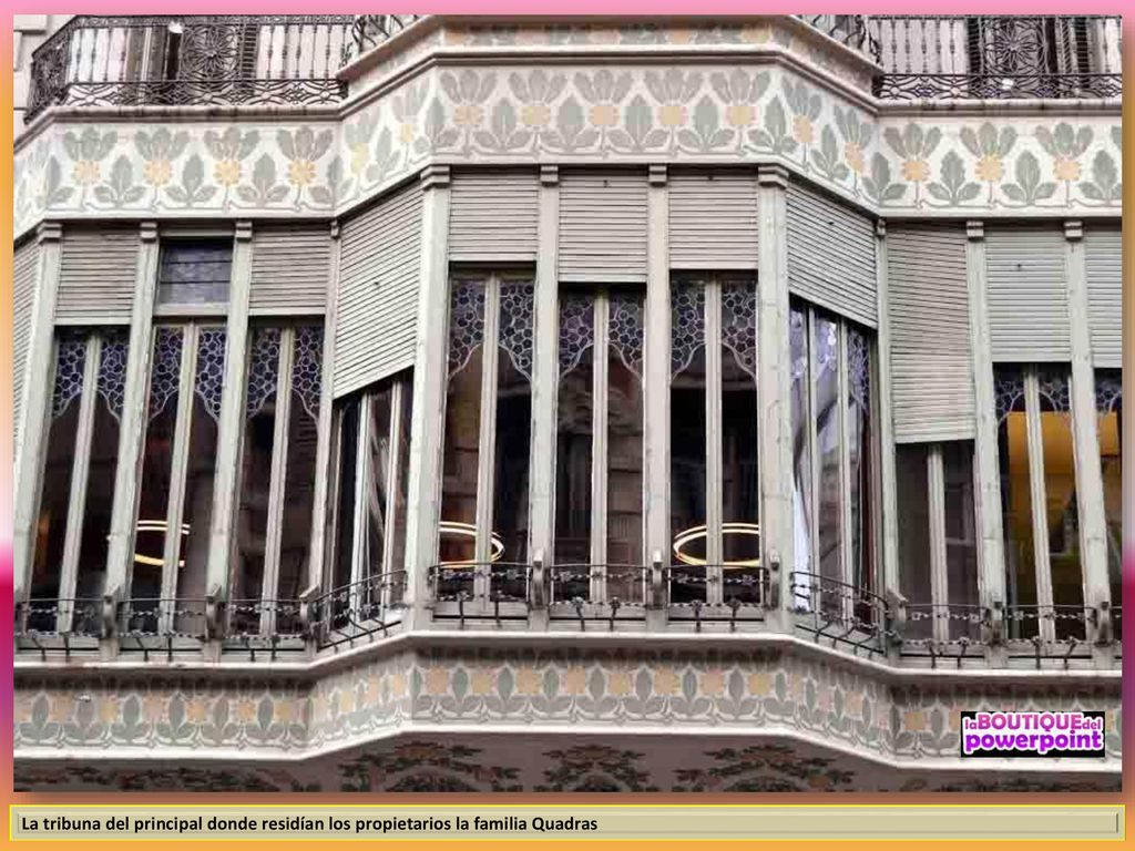La tribuna del principal donde residían los propietarios la familia Quadras