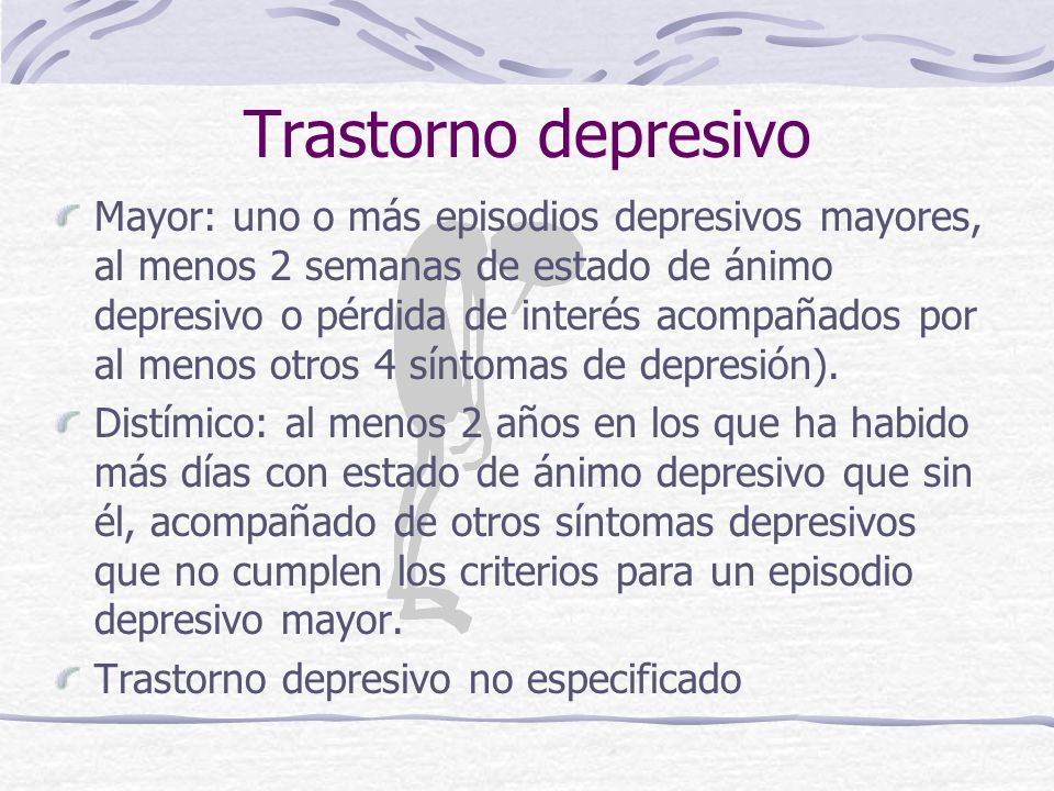 Trastorno depresivo