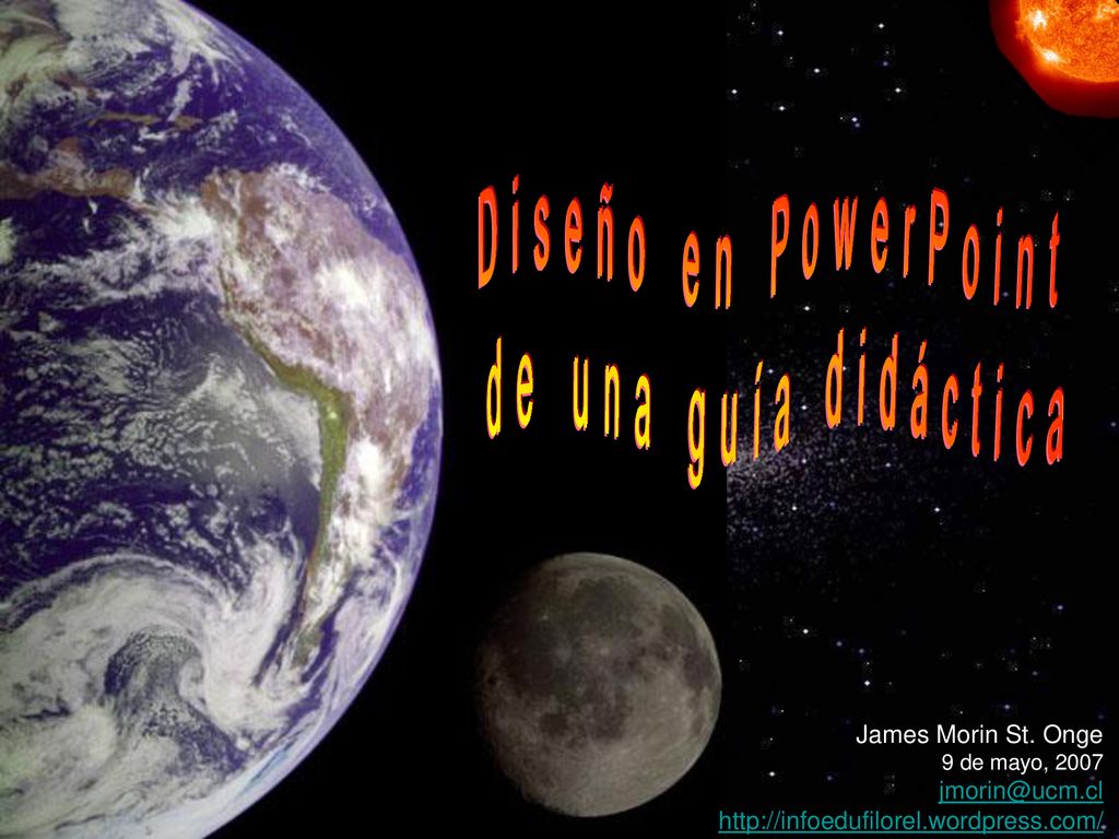 Diseño en PowerPoint de una guía didáctica James Morin St. Onge