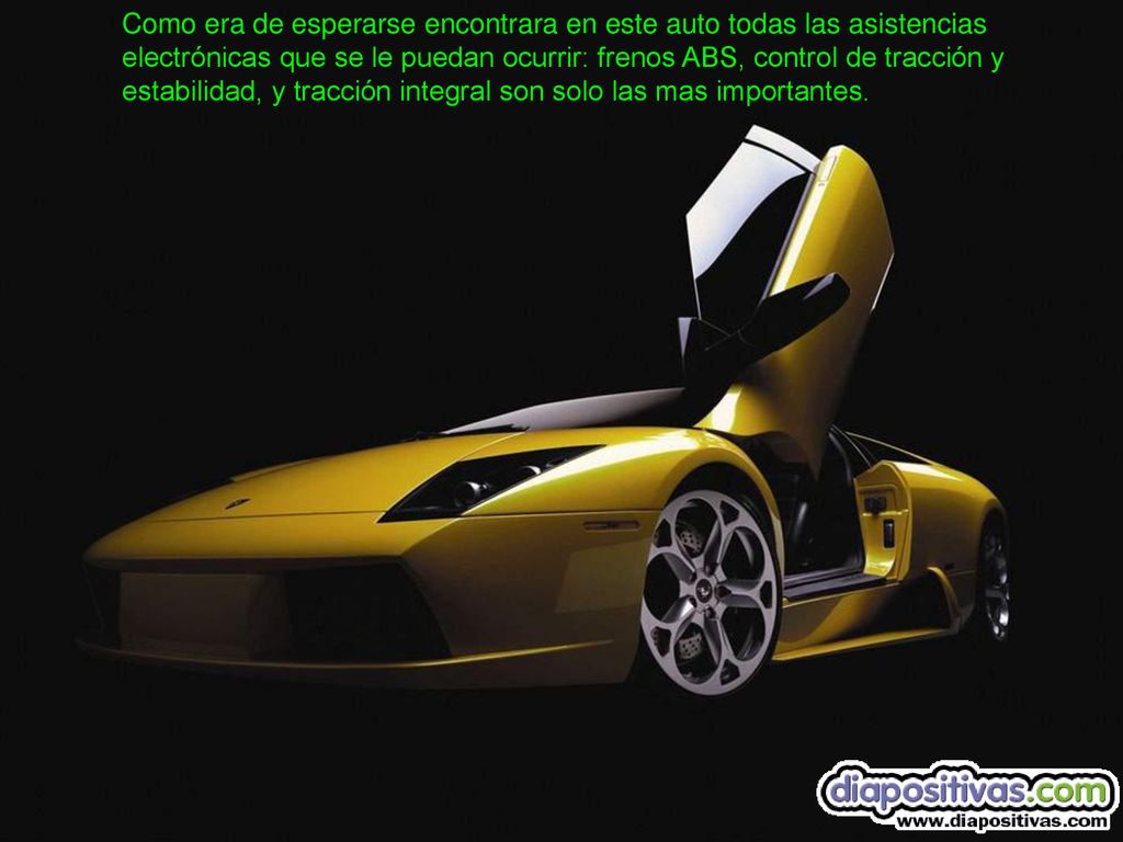 Como era de esperarse encontrara en este auto todas las asistencias electrónicas que se le puedan ocurrir: frenos ABS, control de tracción y estabilidad, y tracción integral son solo las mas importantes.