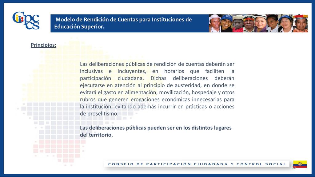 Modelo de Rendición de Cuentas para Instituciones de Educación Superior.