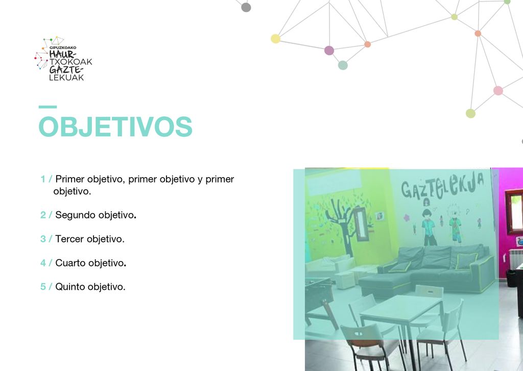 OBJETIVOS 1 / Primer objetivo, primer objetivo y primer objetivo.