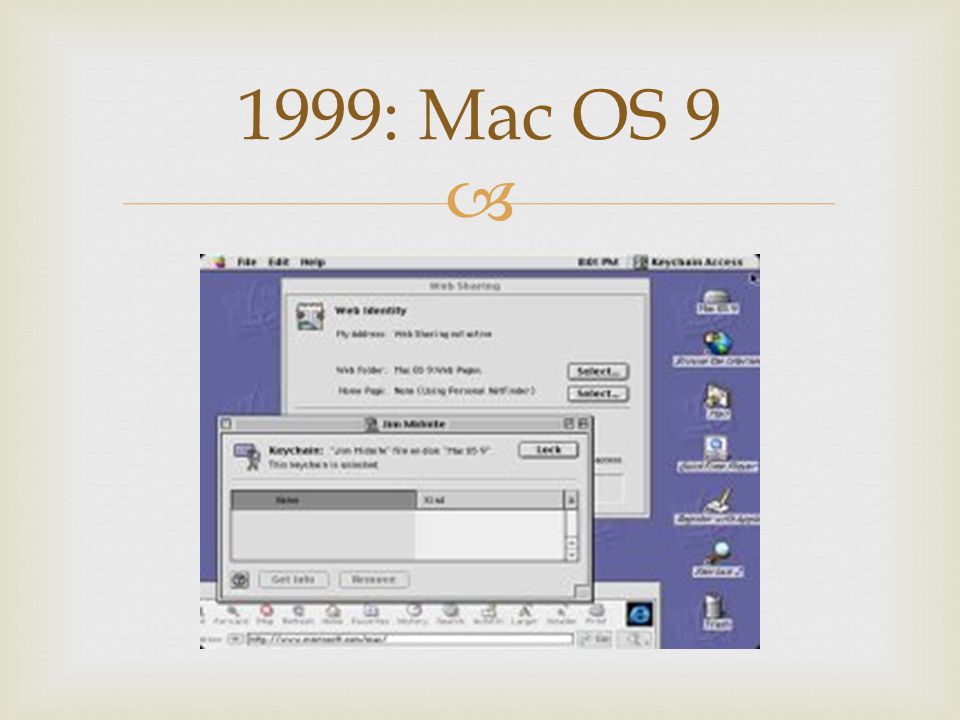 1999: Mac OS 9