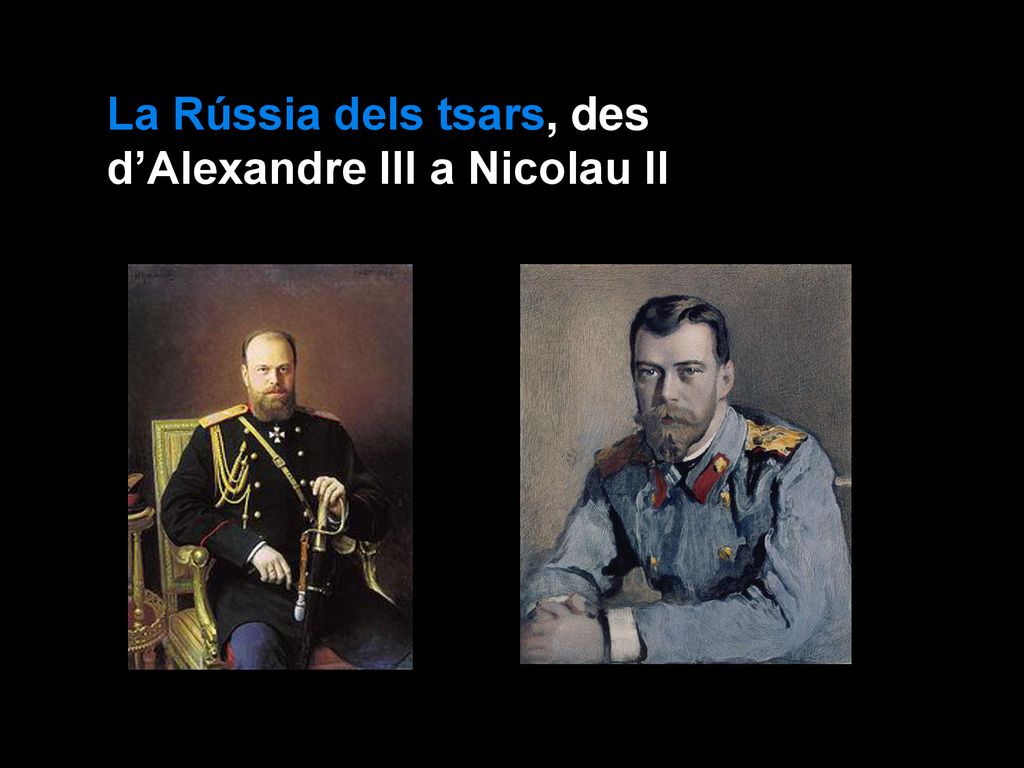 La Rússia dels tsars, des d’Alexandre III a Nicolau II