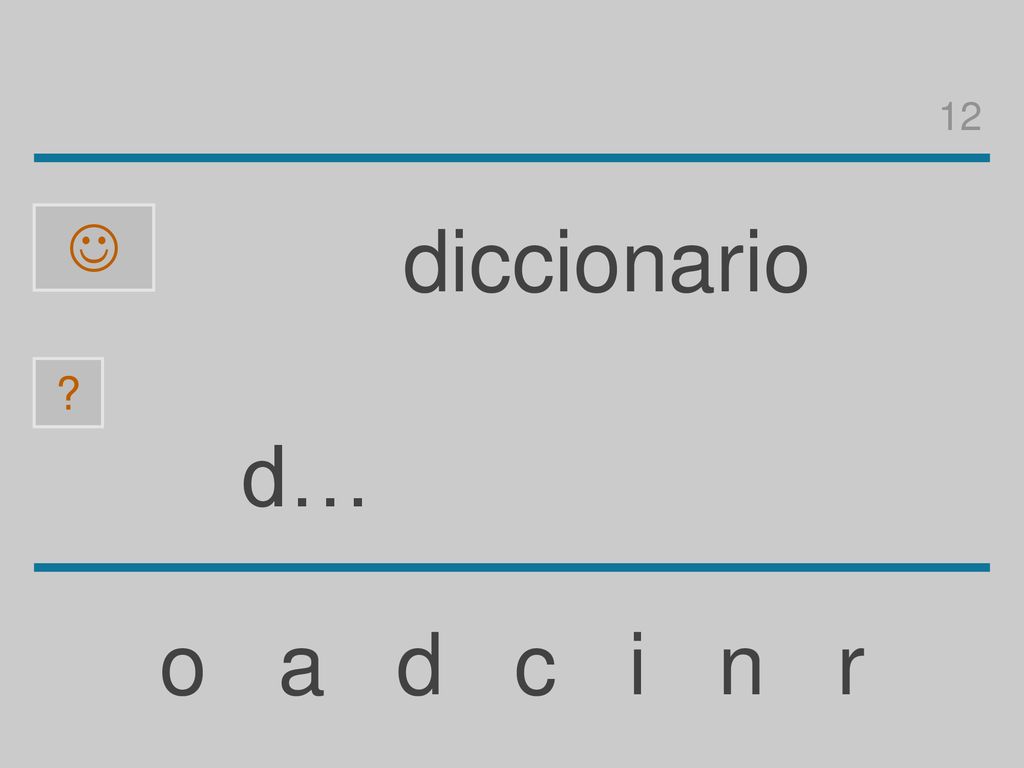 12  diccionario d… o a d c i n r