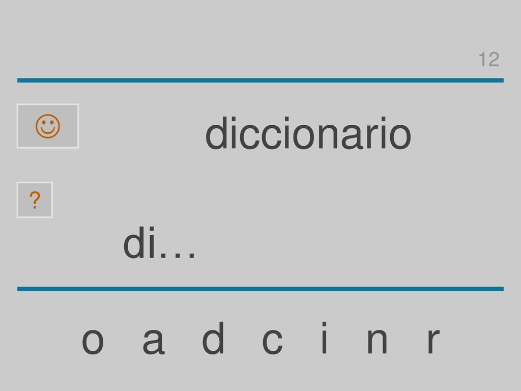 12  diccionario di… o a d c i n r