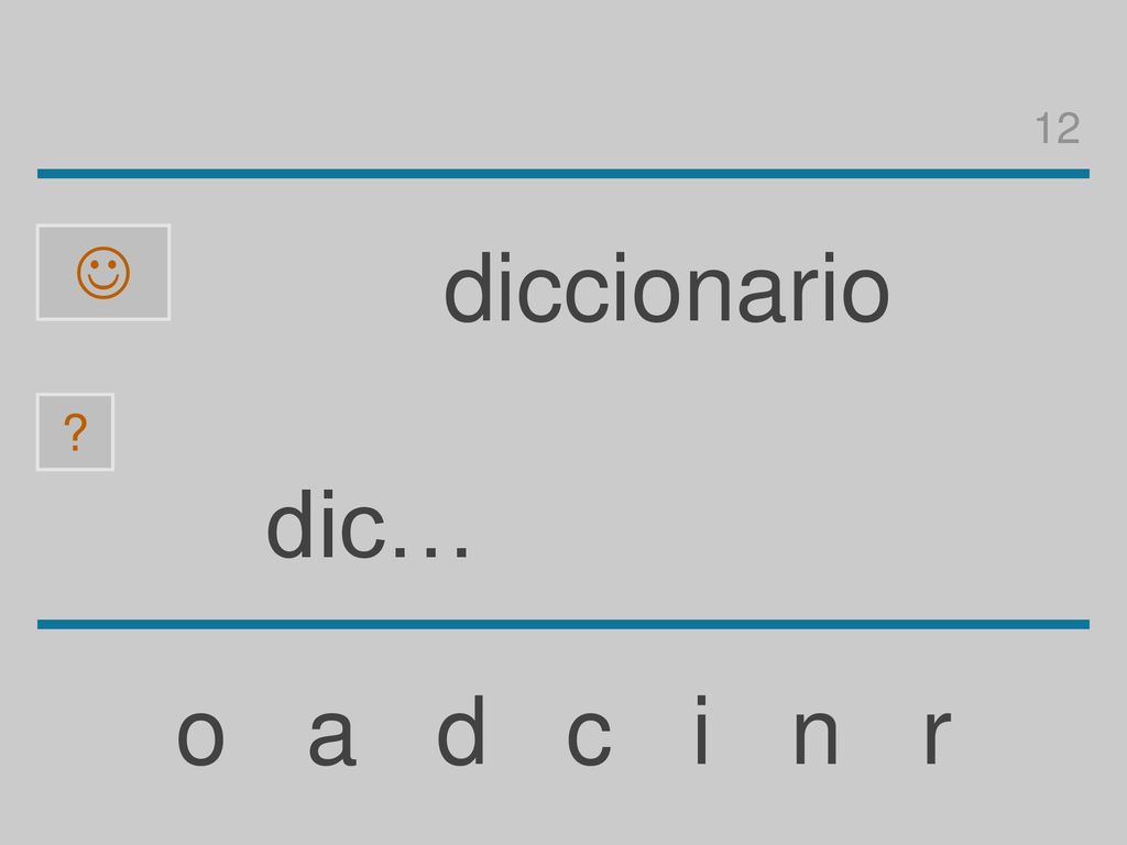 12  diccionario dic… o a d c i n r
