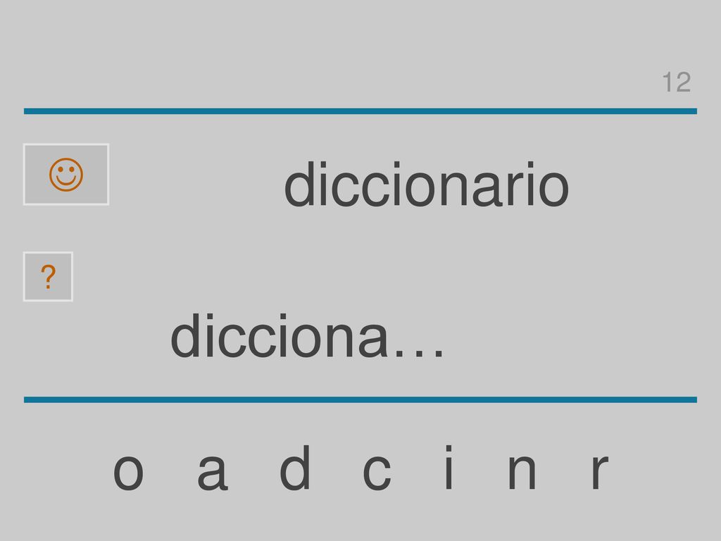 12  diccionario dicciona… o a d c i n r