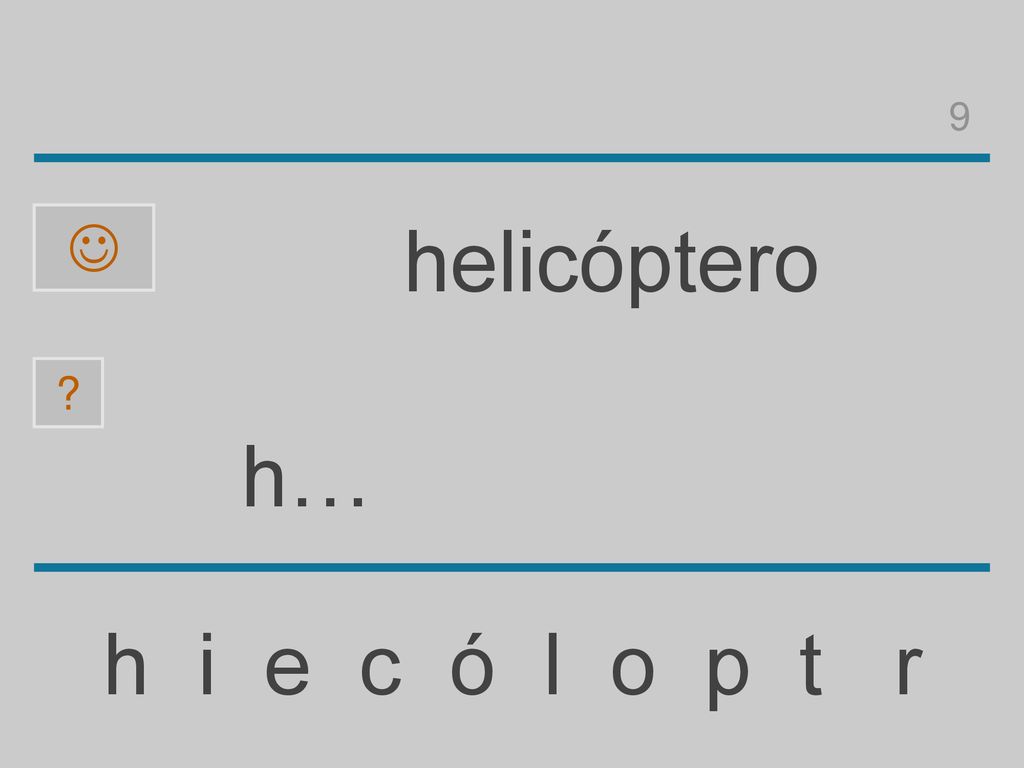 9  helicóptero h… h i e c ó l o p t r