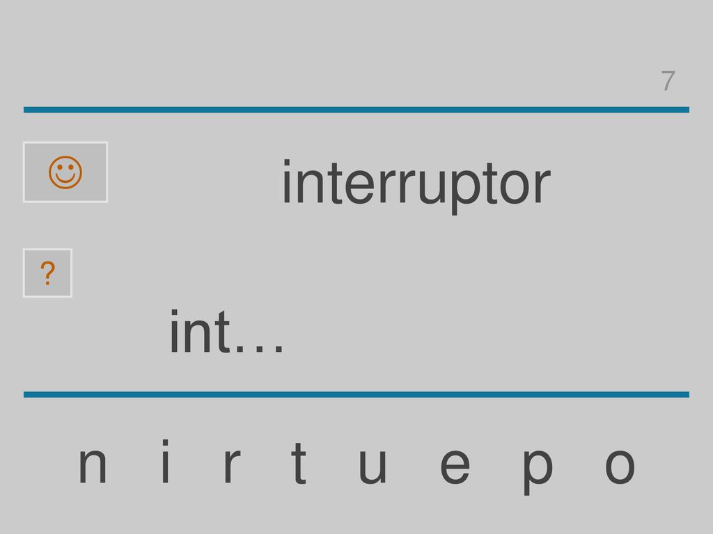 7  interruptor int… n i r t u e p o