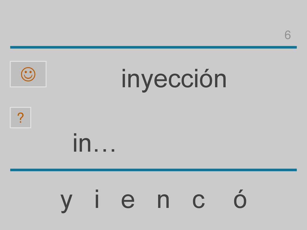 6  inyección in… y i e n c ó