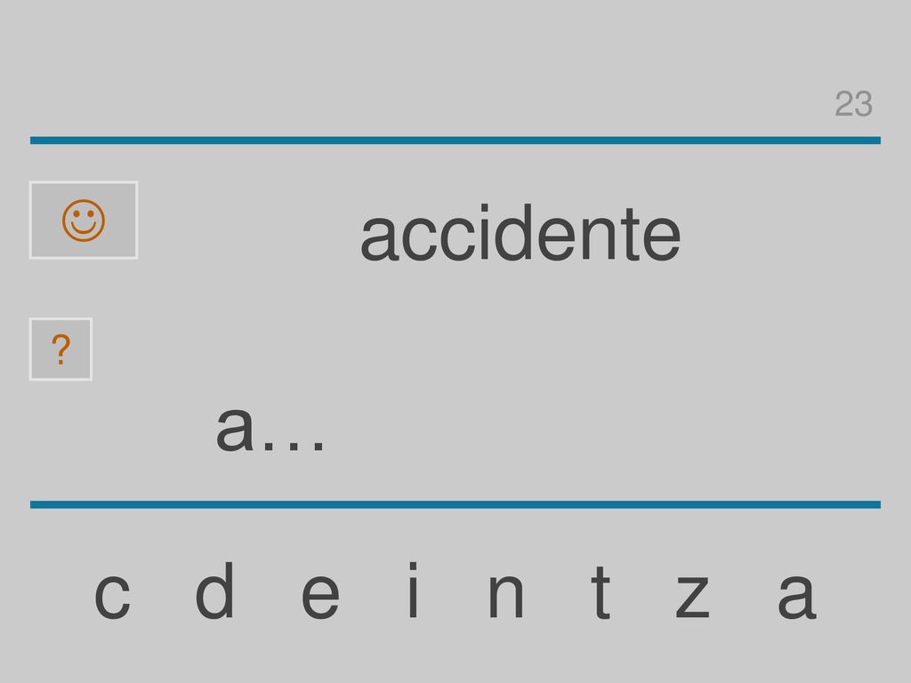 23  accidente a… c d e i n t z a