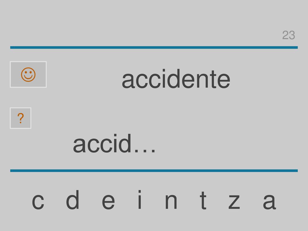 23  accidente accid… c d e i n t z a
