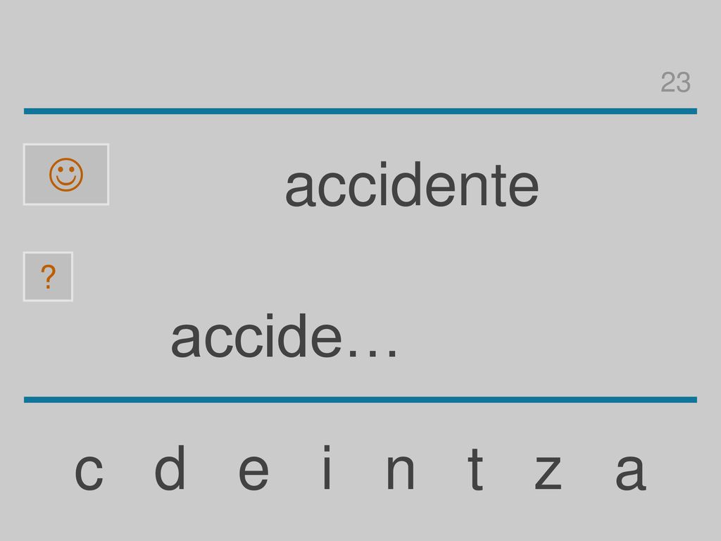 23  accidente accide… c d e i n t z a
