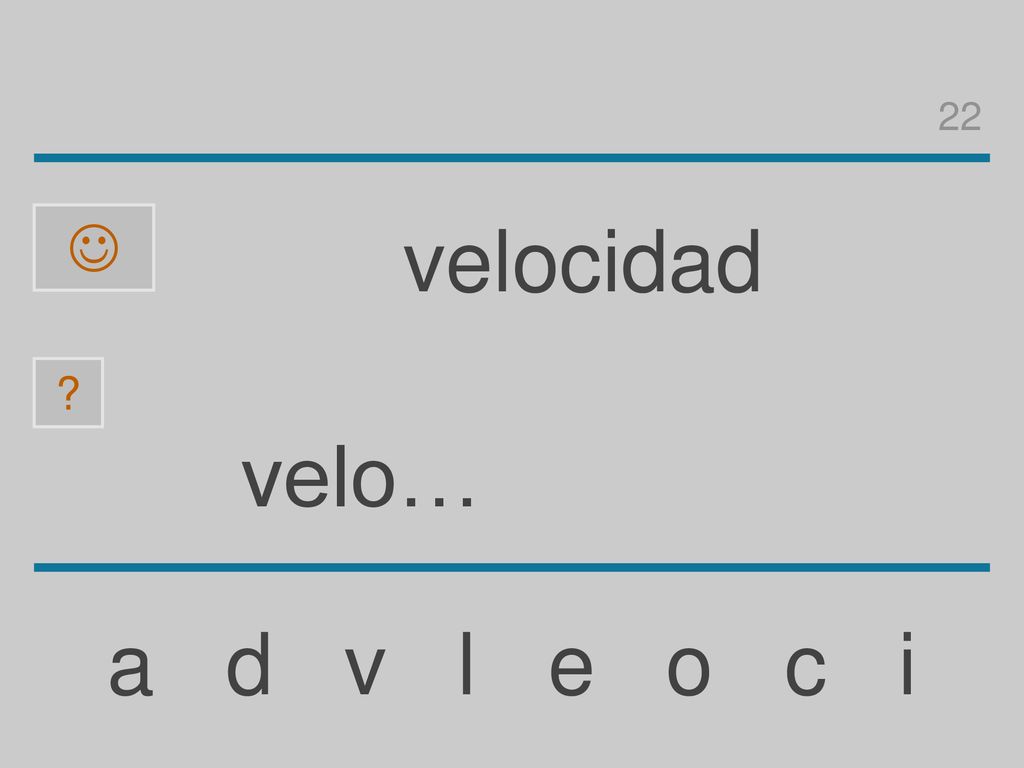 22  velocidad velo… a d v l e o c i