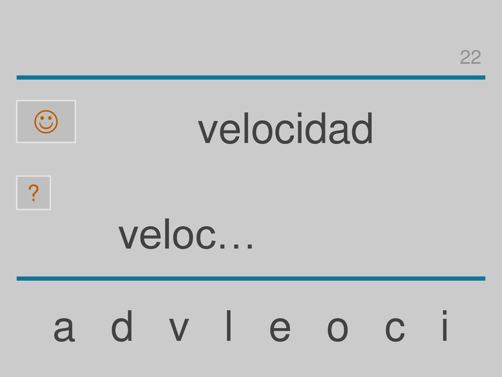 22  velocidad veloc… a d v l e o c i