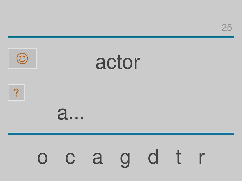 25  actor a... o c a g d t r