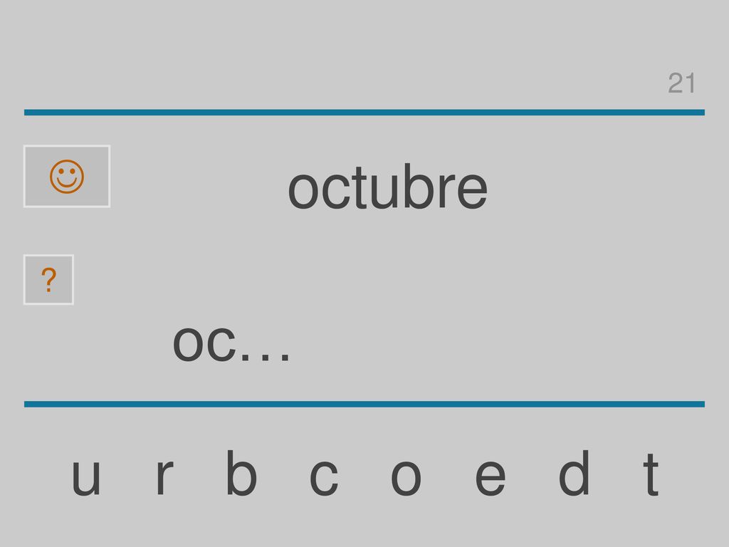 21  octubre oc… u r b c o e d t